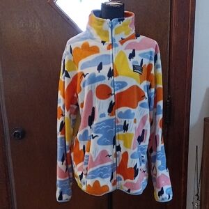 Vibrant Multicolor Fleece Jacket